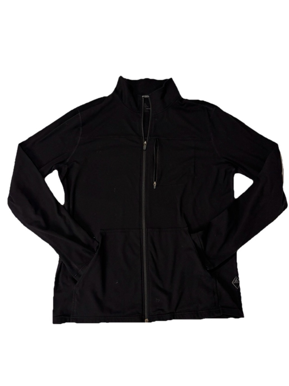 PrAna Breathe Men’s Black Full Zip Lightweight Stretch Jacket Size L